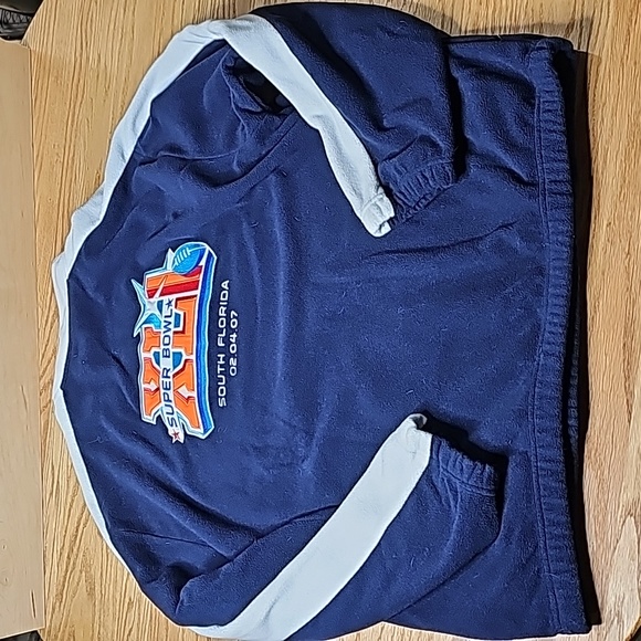 Reebok Super Bowl XLI Colts colors. Fleece pullover XL - Picture 3 of 7